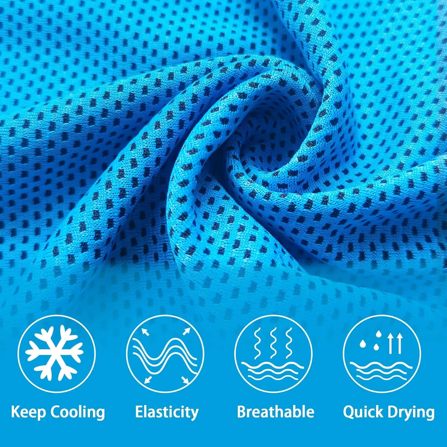 60Pack Cooling Towels for Neck and Face (40"x12"), Ice Microfiber Cooling Towels Bulk for Workout Cooling Neck Wraps Sweat Towels for Gym Yoga Golf Running Sport