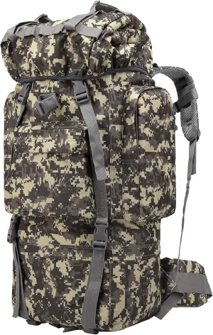 65 liters camping trekking military tactical backpack travel backpack hunting backpack (ACU)