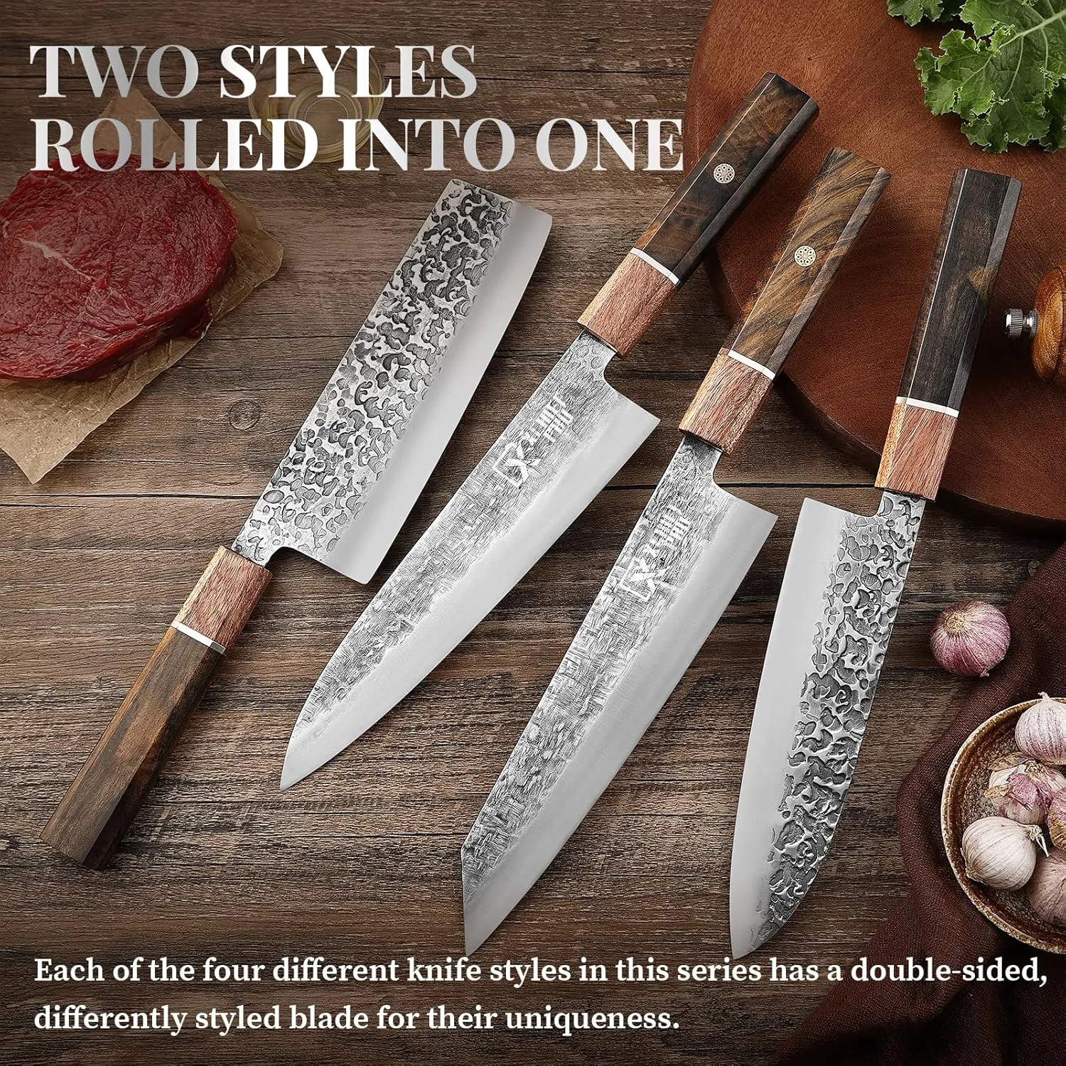 7'' Japan Santoku Knife - Sharp Chef Kitchen Knife for Meat Cutting, Japanese High-Carbon Steel Cooking Knife, Vegetable Knife, Gift for Mom or Dad, Kitchen Gadgets with Premium Gift Box