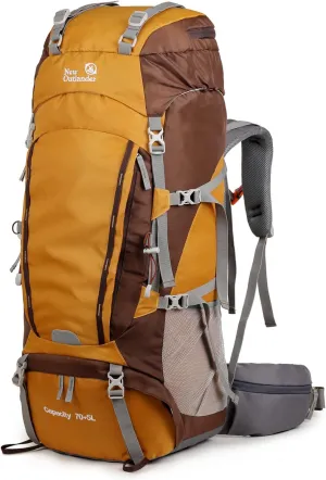75L Internal Frame Hiking Backpack Mountain Climbing Camping Backpack Travel Daypack with Rain Cover for Men & Women
