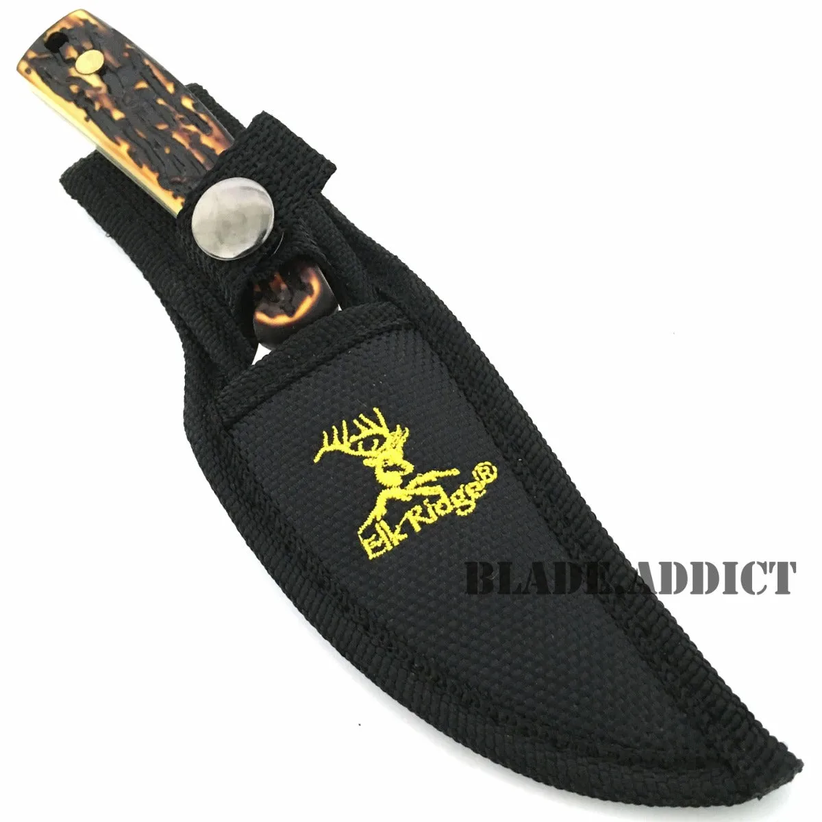 7" STAG TACTICAL SURVIVAL Skinning KNIFE Hunting Skinner Camping FIXED BLADE