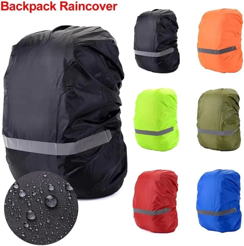 8-70L Reflective Backpack Rain Cover Outdoor Cycling Hiking Climbing Bag Cover Waterproof Rain Cover for Backpack Rucksack