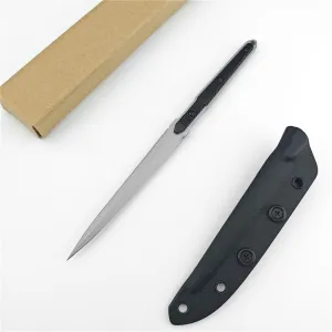 9.5'' Full Tang Tactical Fixed Blade Knife 8Cr13Mov Steel Blade Aluminum Handles with Kydex Sheath,Outdoor Hunting Knives EDC Survival Tools (white)