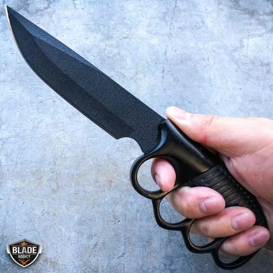 9.5" Military Tactical Trench Knife Combat FIXED BLADE