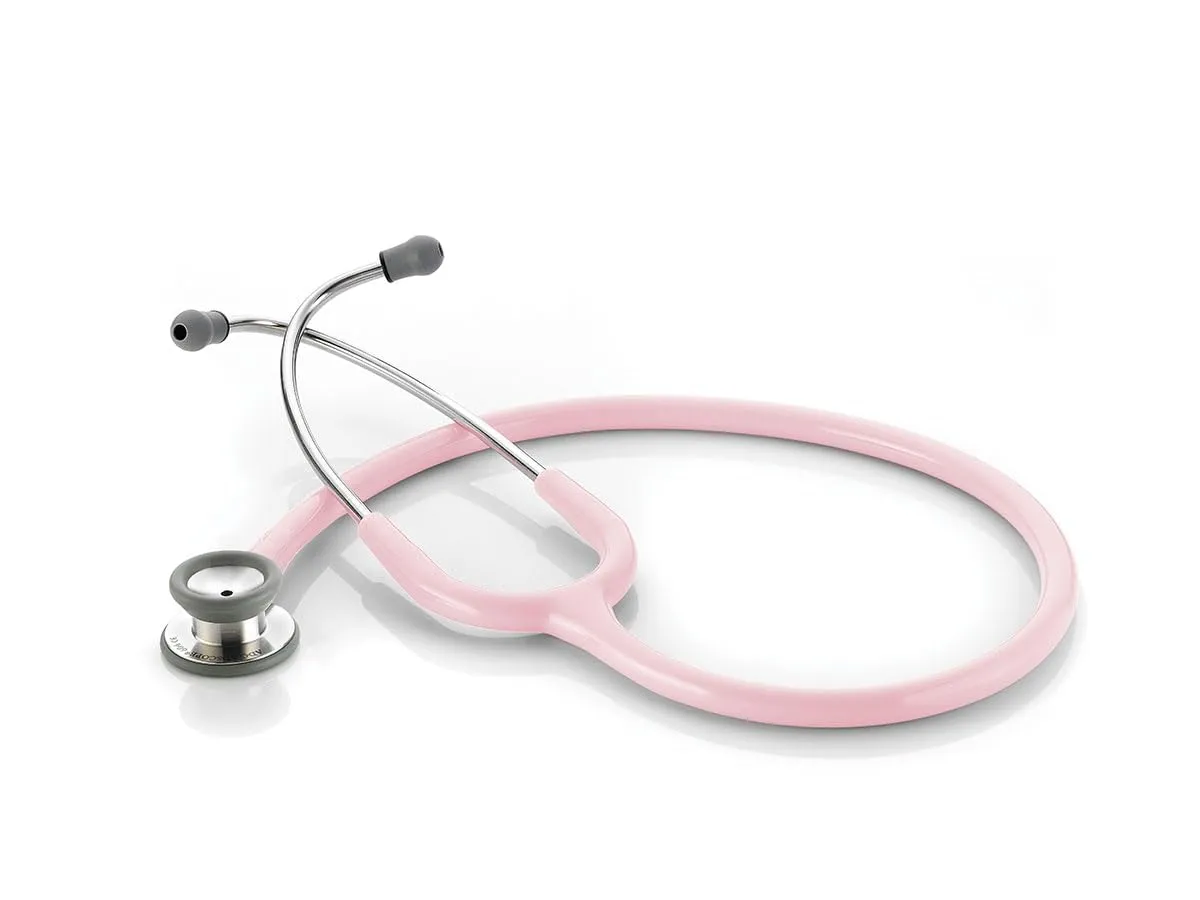 ADC 604P Adscope Model 604 Premium Pediatric Clinician Stethoscope with Tunable AFD Technology, Pink