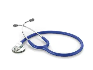 ADC Adscope Lite 612 Lightweight Platinum Clinician Stethoscope with Tunable AFD Technology, 30.5 inch Length, Royal Blue