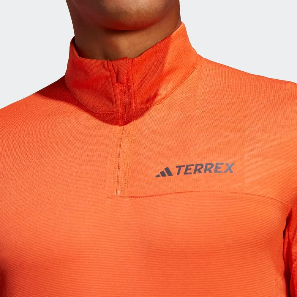 adidas Men's Terrex Multi Half Zip Long-Sleeve T-Shirt