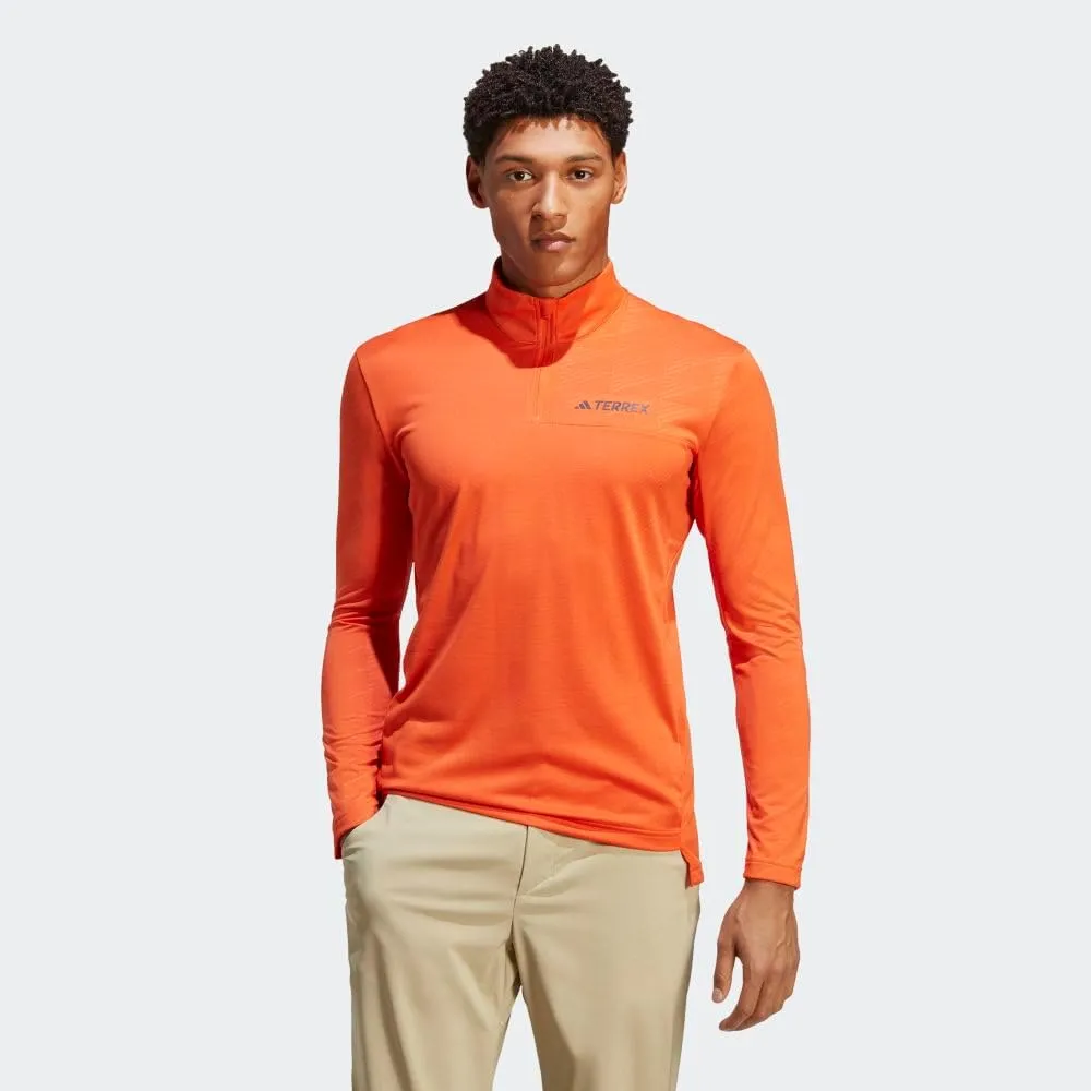 adidas Men's Terrex Multi Half Zip Long-Sleeve T-Shirt