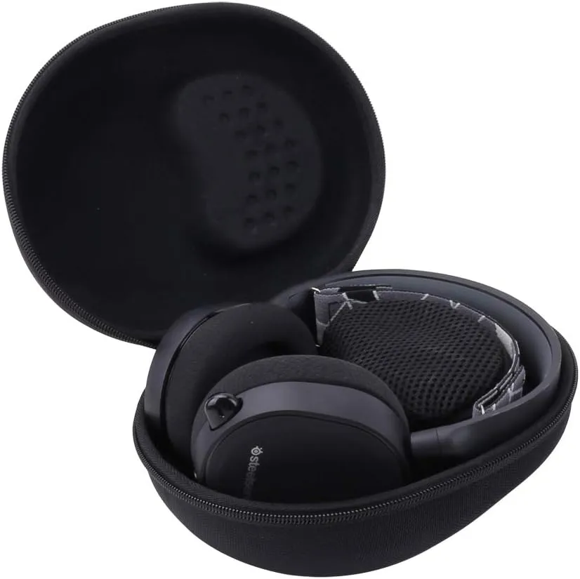 Aenllosi Hard Storage Case for SteelSeries Arctis 1 3 5 7 7X 7P  9 9X PRO Gaming Headset (Black)
