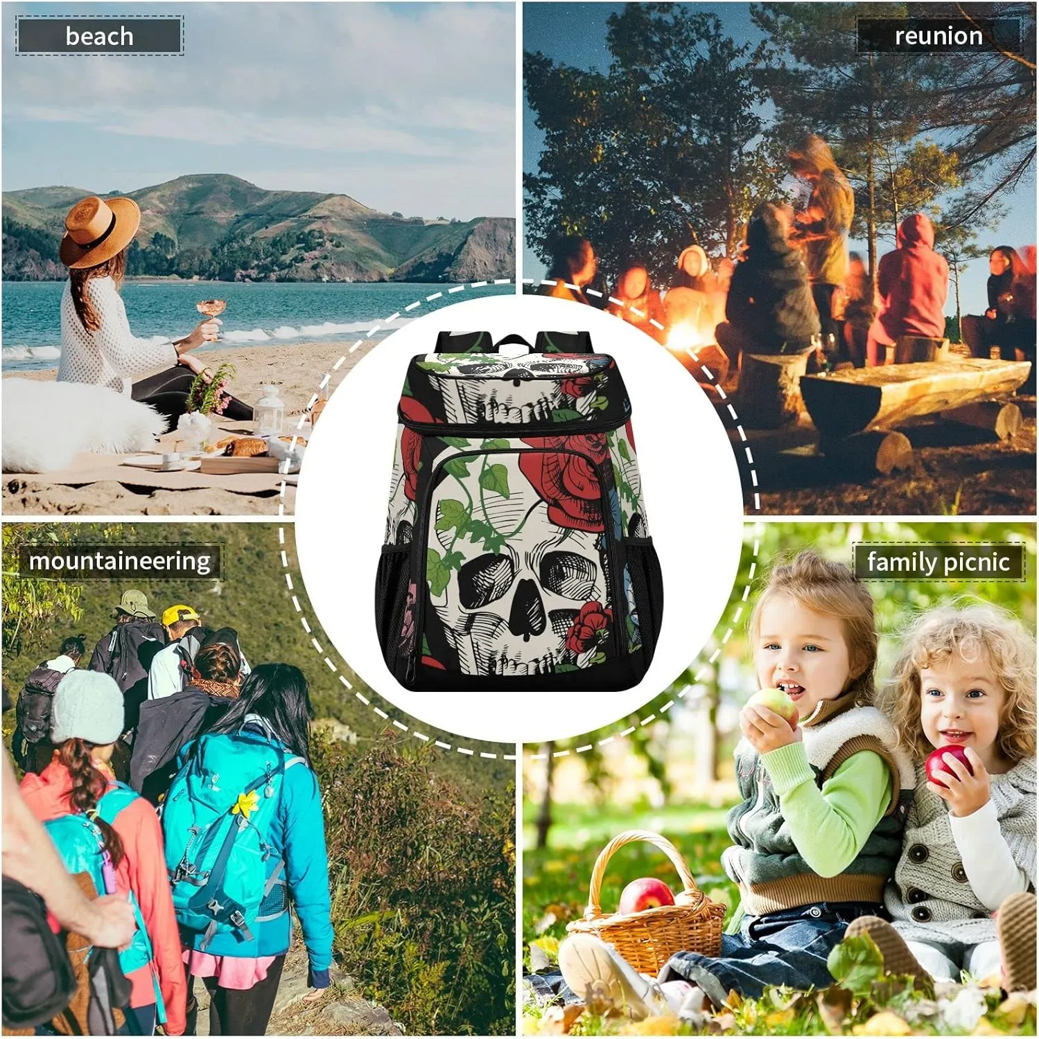 ALAZA Backpack Cooler for Women Men Insulated Waterproof Leak Proof Coolers for Hiking Camping Beach, 36 Cans