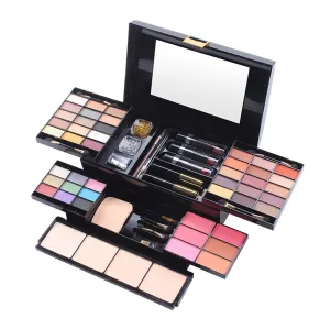 All In One Makeup Gift Kit - The Ultimate Color Combination - 39 Eyeshadow, 4 Compact Powder, 6 Blusher, 3 Lipsticks, 2 Eyebrow Pencils, 2 Glitters, 1 Brush, 1 Mascara, 1 Mirror, 49 Colors Makeup Set Combination Palette (331Y)