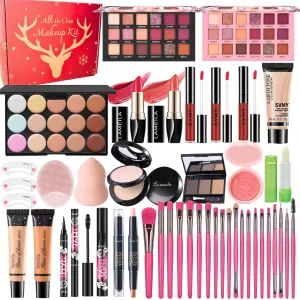 All in One Makeup Kit for Women Full Kit, 41PCS Professional Makeup Kit, Foundation Eyeshadow Lipstick Eyeliner Brush set, Complete Make Up Gift Set for Beginners and Professionals Alike