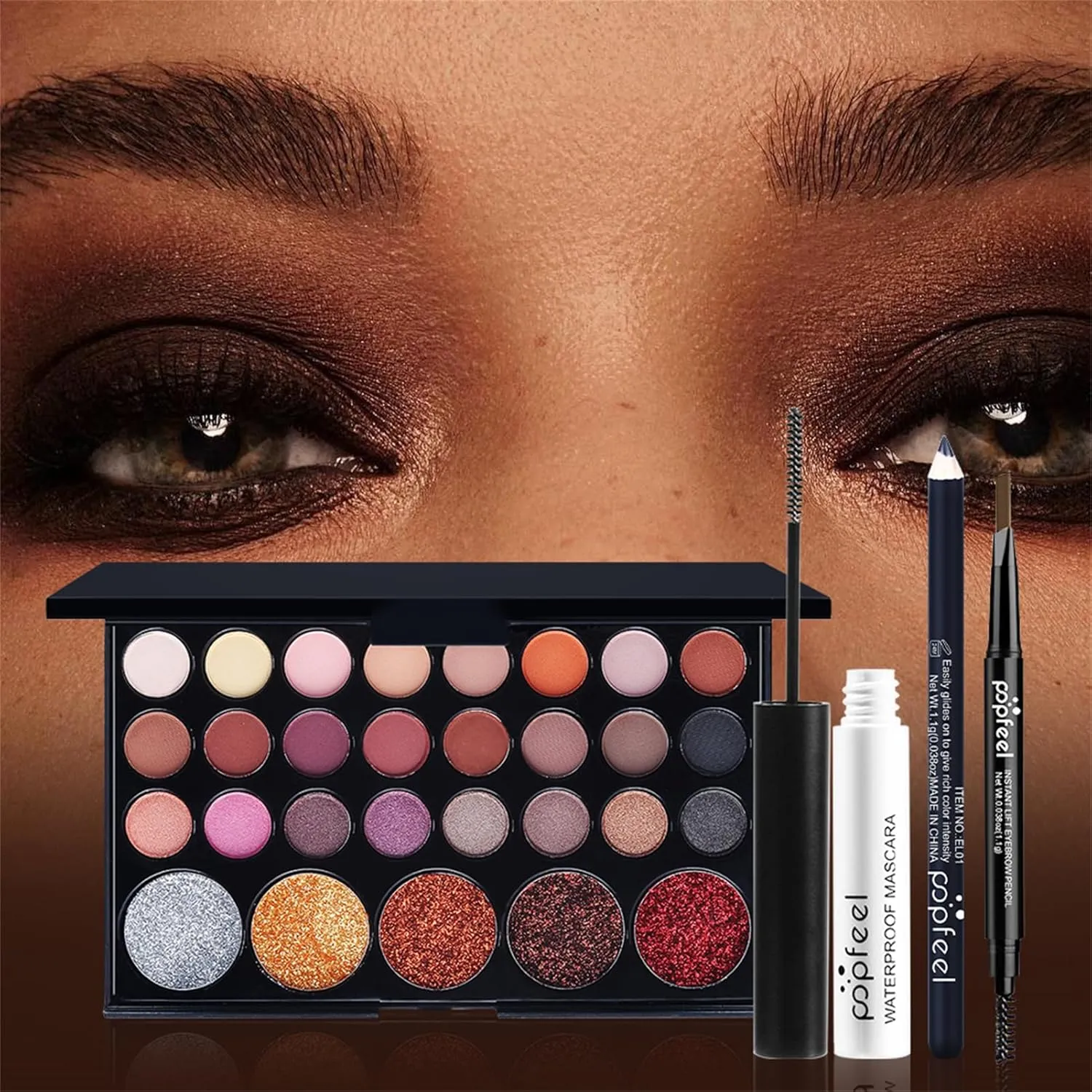 All in One Makeup Kit for Women Full Kit, Valentine's Day Gifts Set for Women Girls, Makeup Essential Bundle Include Eyeshadow Palette Lipstick Blush Foundation Concealer Mascara Eyebrow Pencil