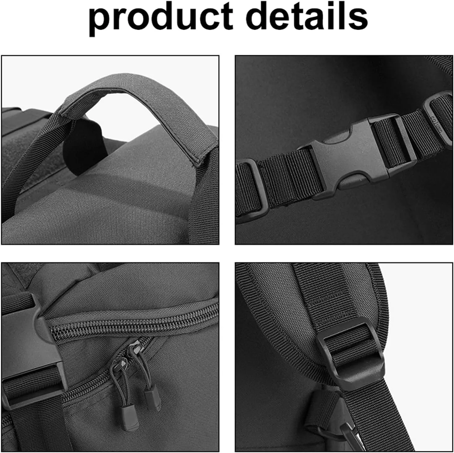 Alomejor Outdoor Backpack Large Capacity Waterproof Tiger Camo Bag with Ventilated Back Panel Travel Bag for Camping Hiking