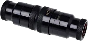 Alphacool 17370 Eiszapfen HF Quick Release Connector kit G3/8 Inner Thread with reducing Nipple G1/4 - deep Black Water Cooling Fittings