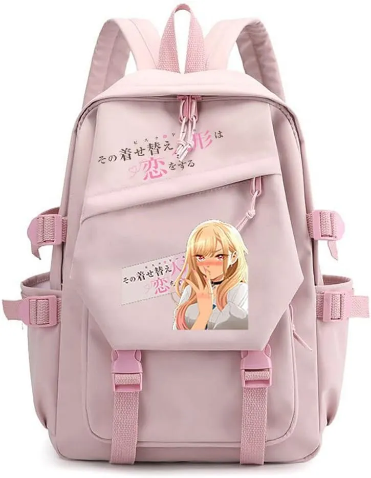 Anime My Dress Up Darling Marin Kitagawa dokidoki Backpack Cosplay Kawaii Backpack For Teens (14)