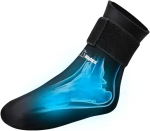 Ankle Ice Pack Wrap for Swelling and Injuries Recovery,Reusable Gel Ice Pack for Foot and Ankle,Ice Cold Compression Sock for Foot Heel Wrap,Tendonitis,Plantar Fasciitis,Swelling,Sprained,Black