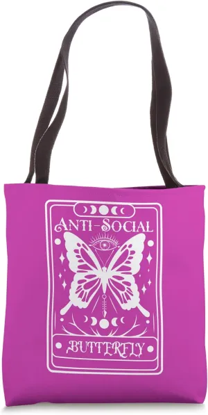 Anti-Social Butterfly Introvert Dislike People Tote Bag