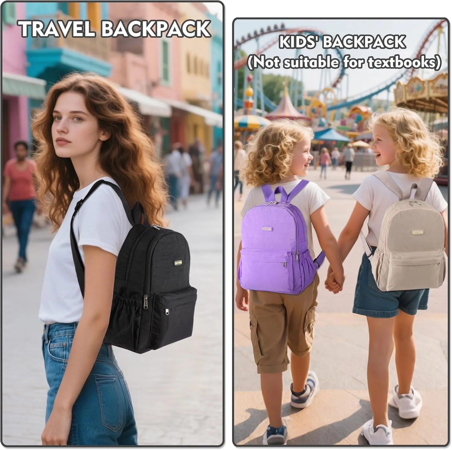 AOTIAN Lightweight Small Hiking Backpack for Women - Durable Water-Resistant Daypack for Travel, Camping & Outdoor Adventures