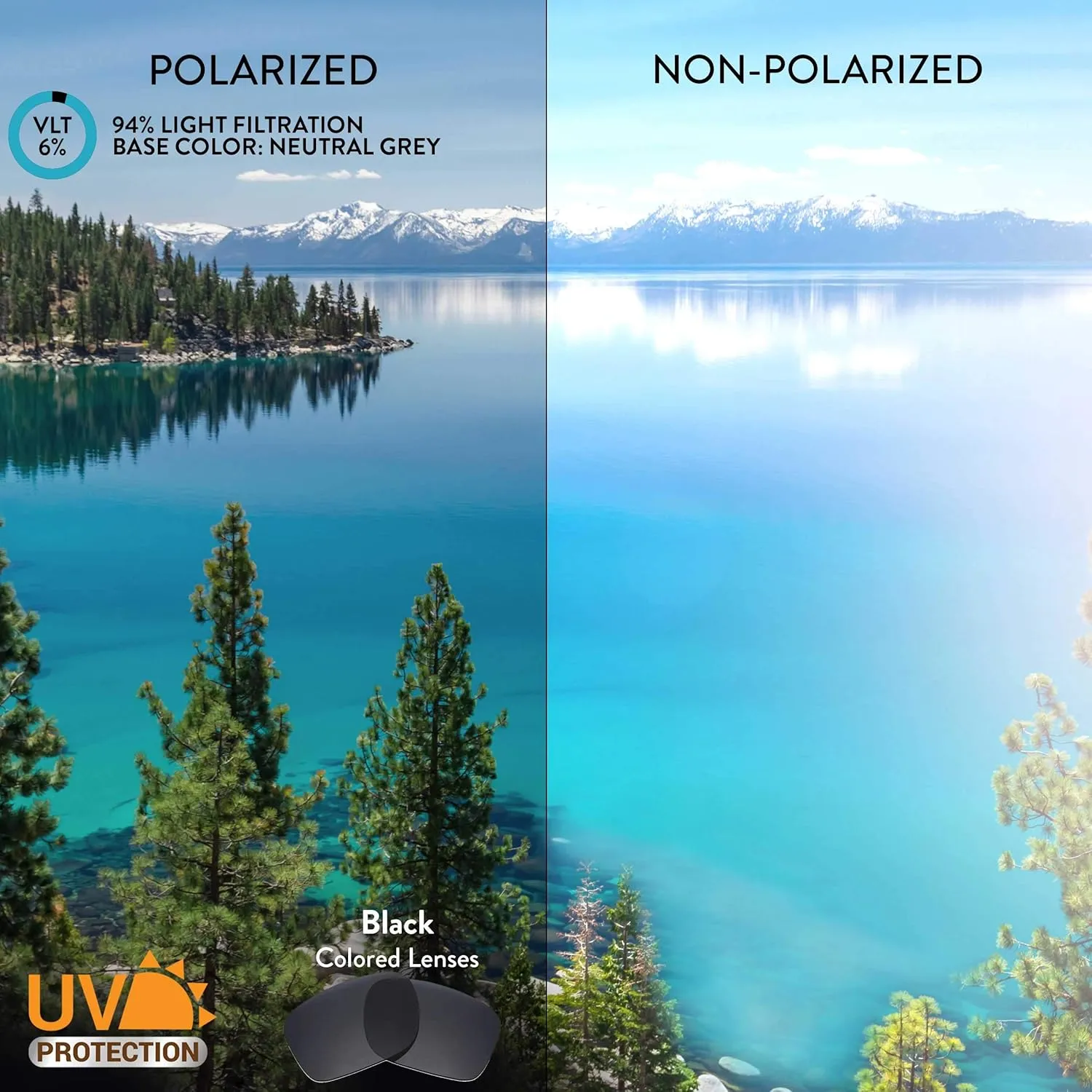 Apex Lenses Replacement Lenses for Vuarnet Ice Factory VL1710 Sunglasses