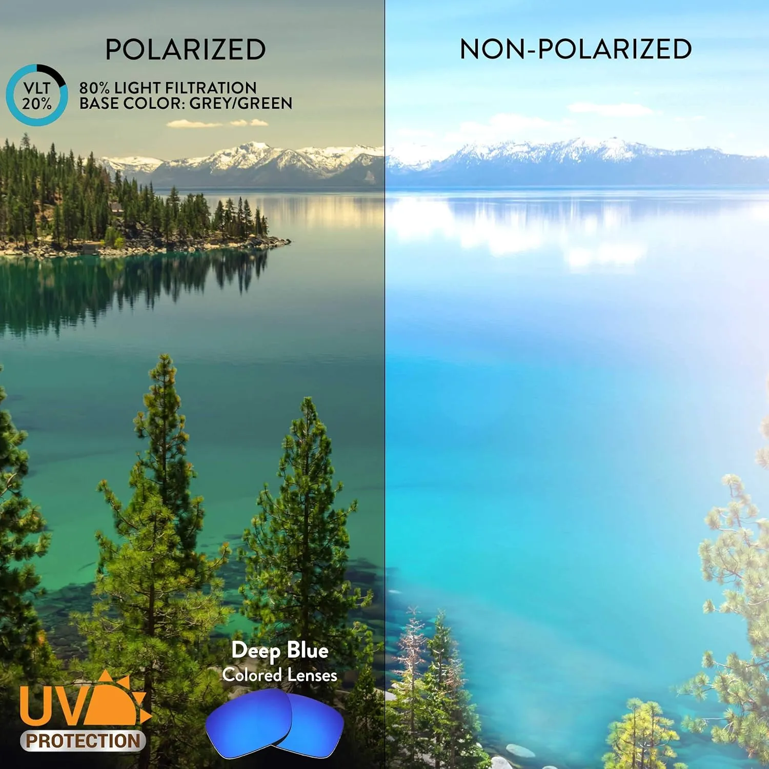 Apex Lenses Replacement Lenses for Vuarnet Ice Large VL1811 Sunglasses