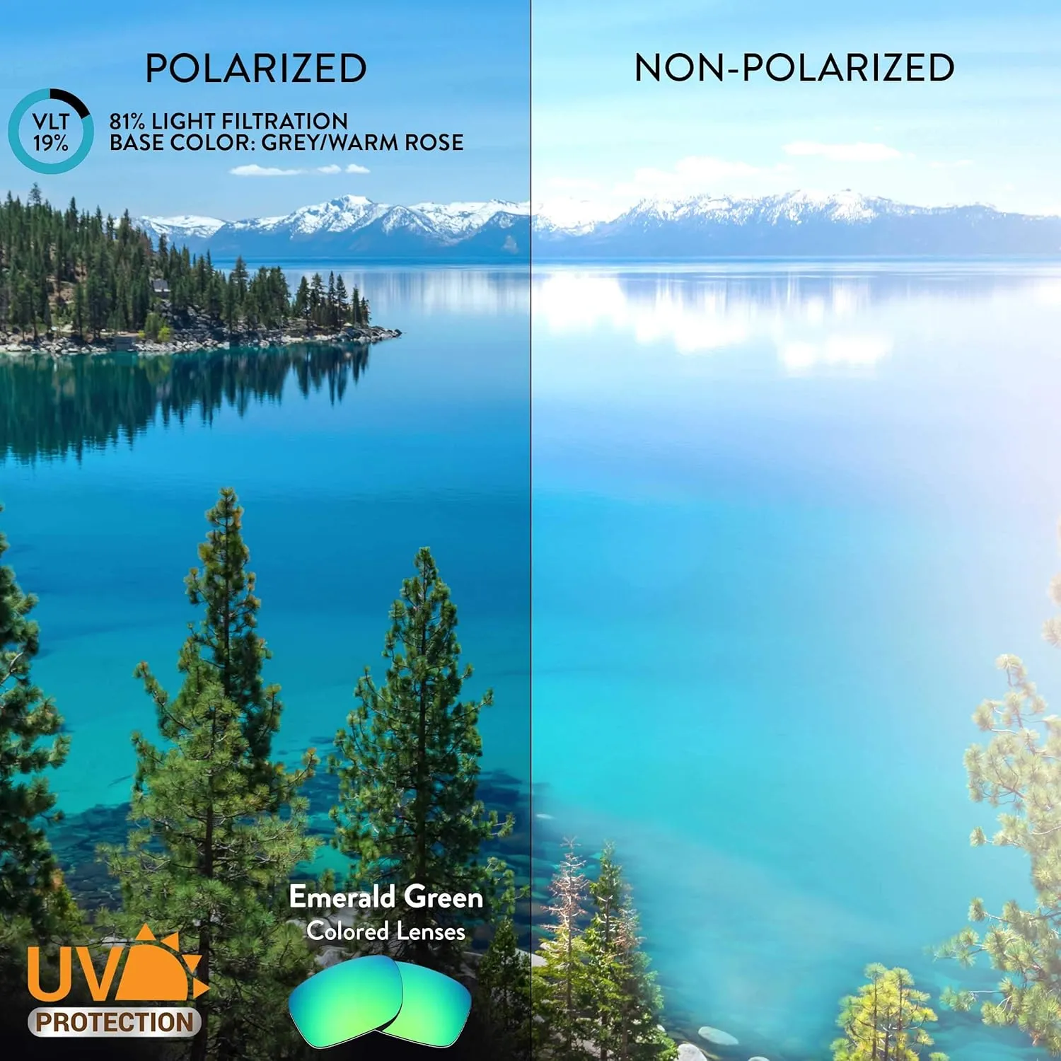 Apex Lenses Replacement Lenses for Vuarnet Ice Large VL1811 Sunglasses