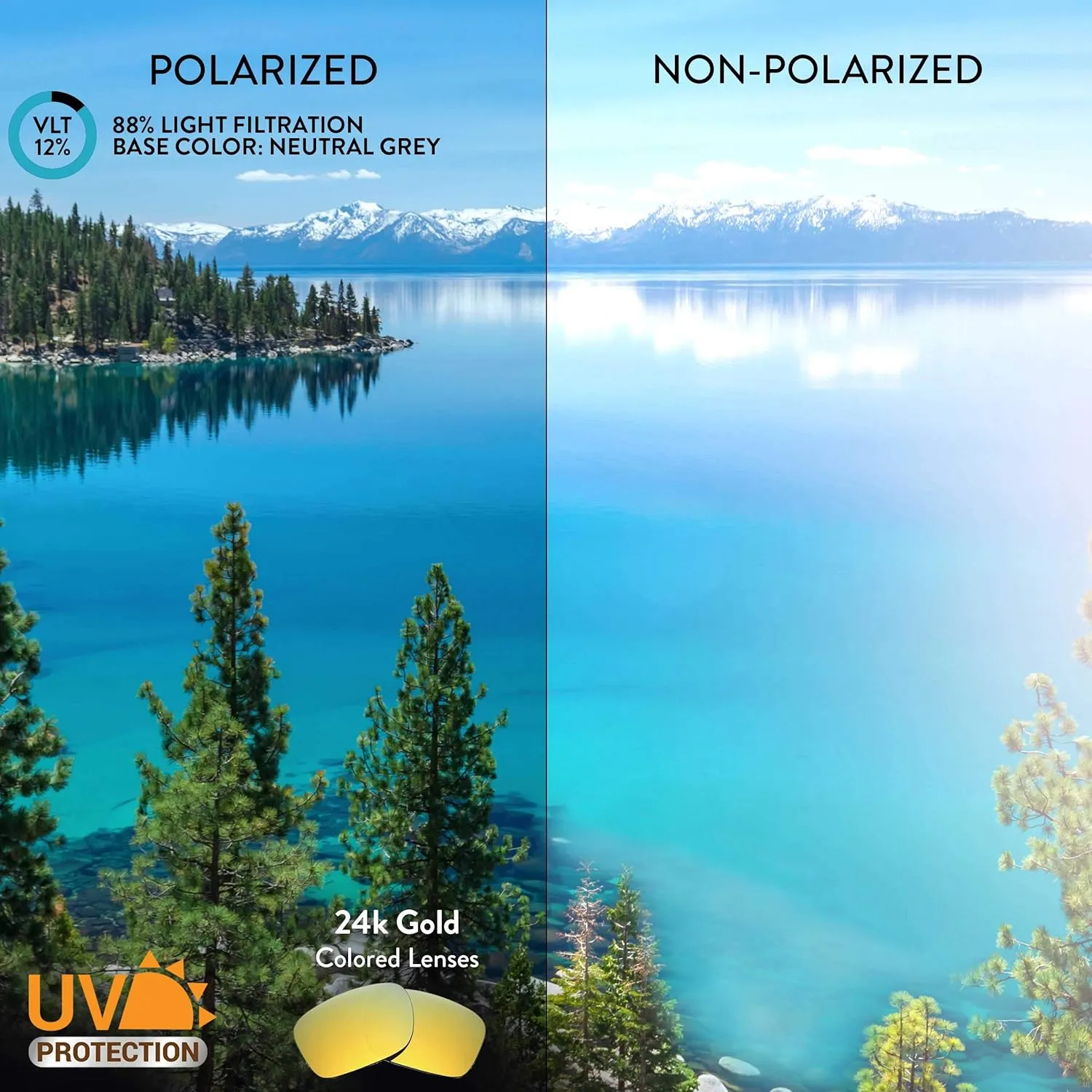 Apex Lenses Replacement Lenses for Vuarnet Ice Regular VL1709 Sunglasses