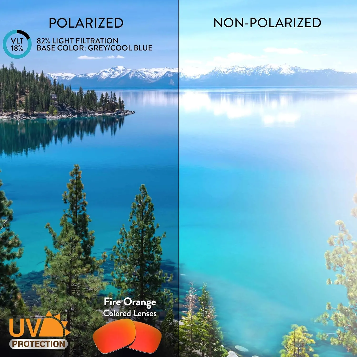 Apex Lenses Replacement Lenses for Vuarnet Ice Round VL1709 Sunglasses