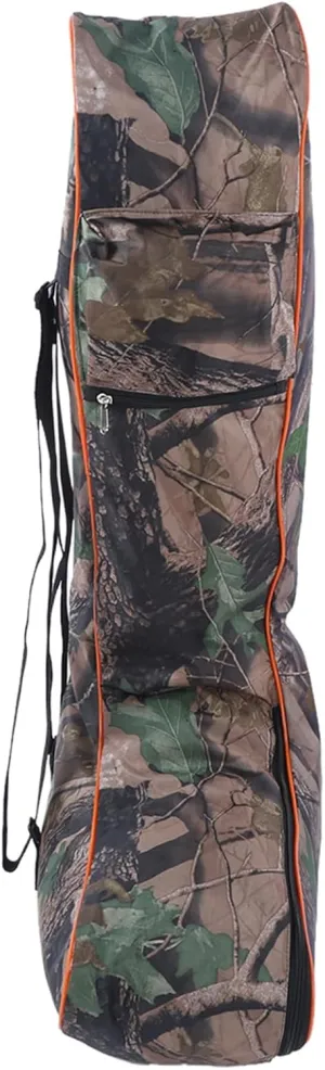 Asixxsix Archery Bag, Camo T Shaped Universal Waterproof Storage Bag, Double Zipper Adjustable Soft Case with Backpack Straps for Outdoor Archery Hunting