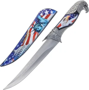 ASR Outdoor 13.5 inch Animal Head Decorative Collector's Hunting Knife with Ornamental Scabbard