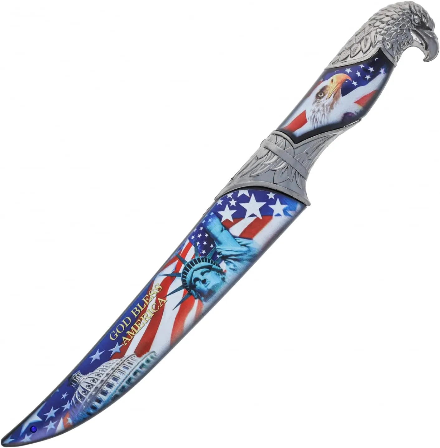 ASR Outdoor 13.5 inch Animal Head Decorative Collector's Hunting Knife with Ornamental Scabbard