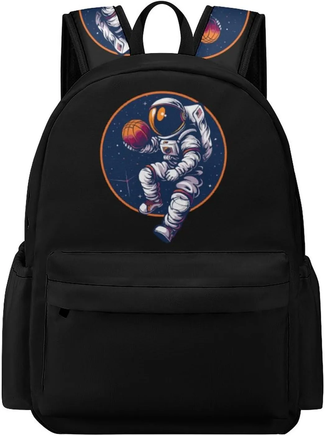 Astronaut Slam Dunk Basketball Space Travel Laptop Backpack 16.5 Inch Lightweight Computer Bag Casual Daypack for Men Women
