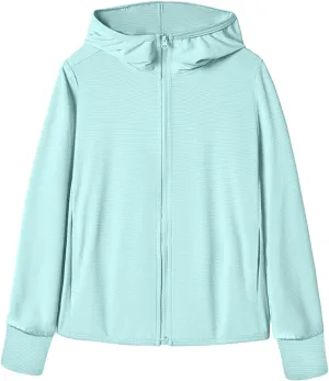 Athletic Sun Protection Women Long Sleeve Knitted Jacket Zipper UPF 50  Uv Protection Ice Silk Workout Shirt Fishing