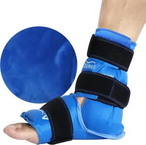 Atsuwell Ankle Ice Pack Wrap, Reusable Ice Pack for Ankle, Large Gel Cold Pack Foot for Cold Compression, Flexible Heel Gel Pack for Men Women, Relaxation
