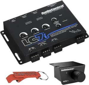 AudioControl LC7i 6-Channel Line Output Converter Loud Music Lover's Bundle with ACR-1 Dash Remote. Converter with Bass Restoration Lets You Add Speakers, Subs and Amps to Any Factory Stereo.