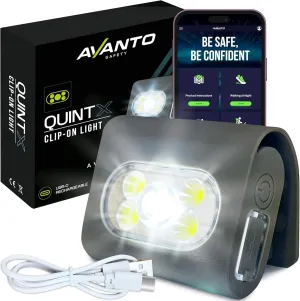 AVANTO Elite Magnetic Clip On Flashlight, USB-C Rechargeable Running & Walking Lights - Dog Walking & Night Running Light