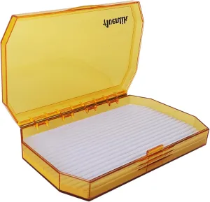 Aventik Saltwater Fishing Box Streamers Saltwater & Salmon Flies Storage Spacious Durable Tackle Storage Solution (Yellow, L)