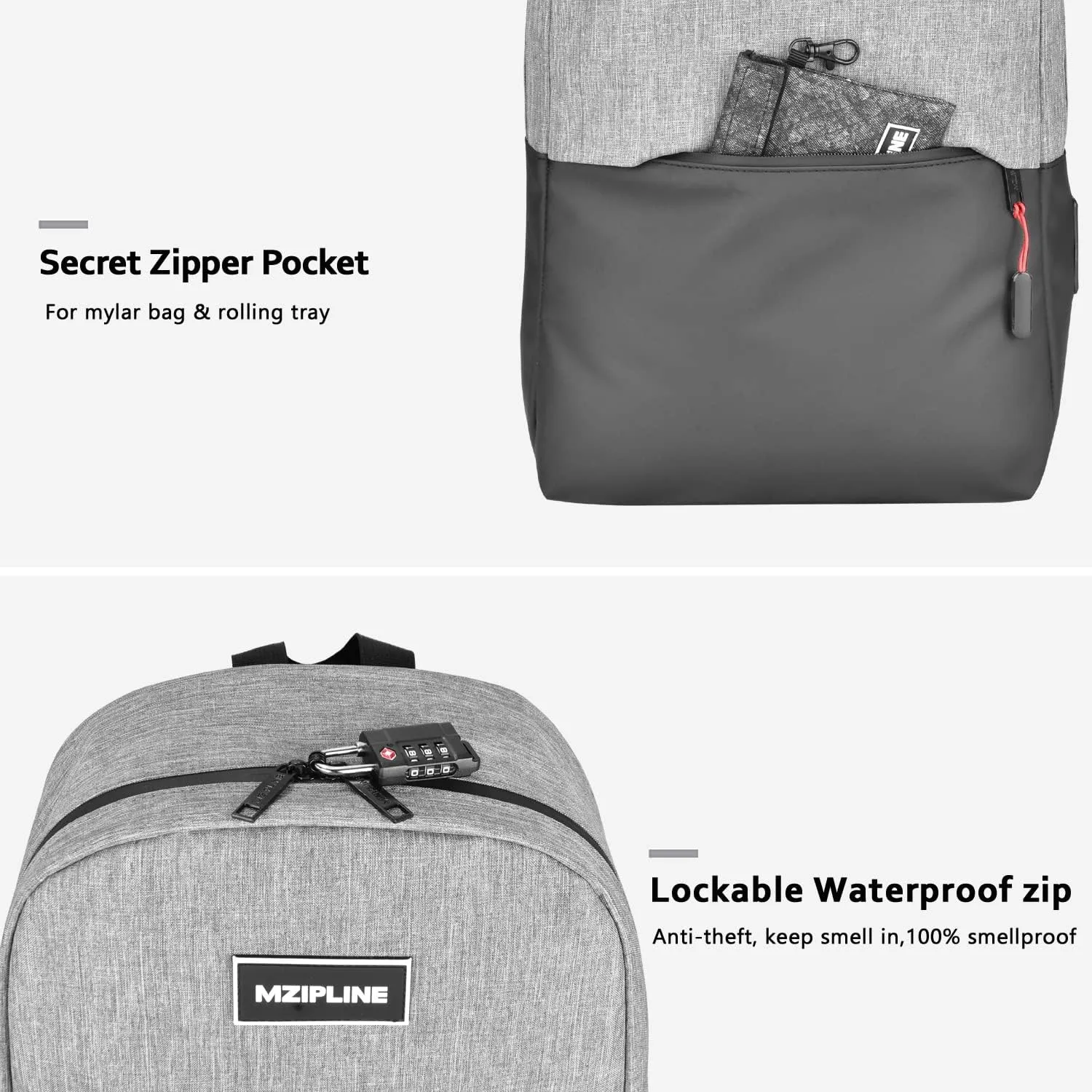 Backpack Bag- Classics Casual Travel Daypack Travel bags for for Men & Women Work (Black/Grey)
