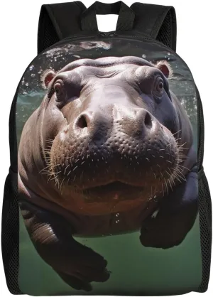 Backpack Diving Hippo Travel Casual Laptop Backpack Waterproof Hiking Daypack for Men Women