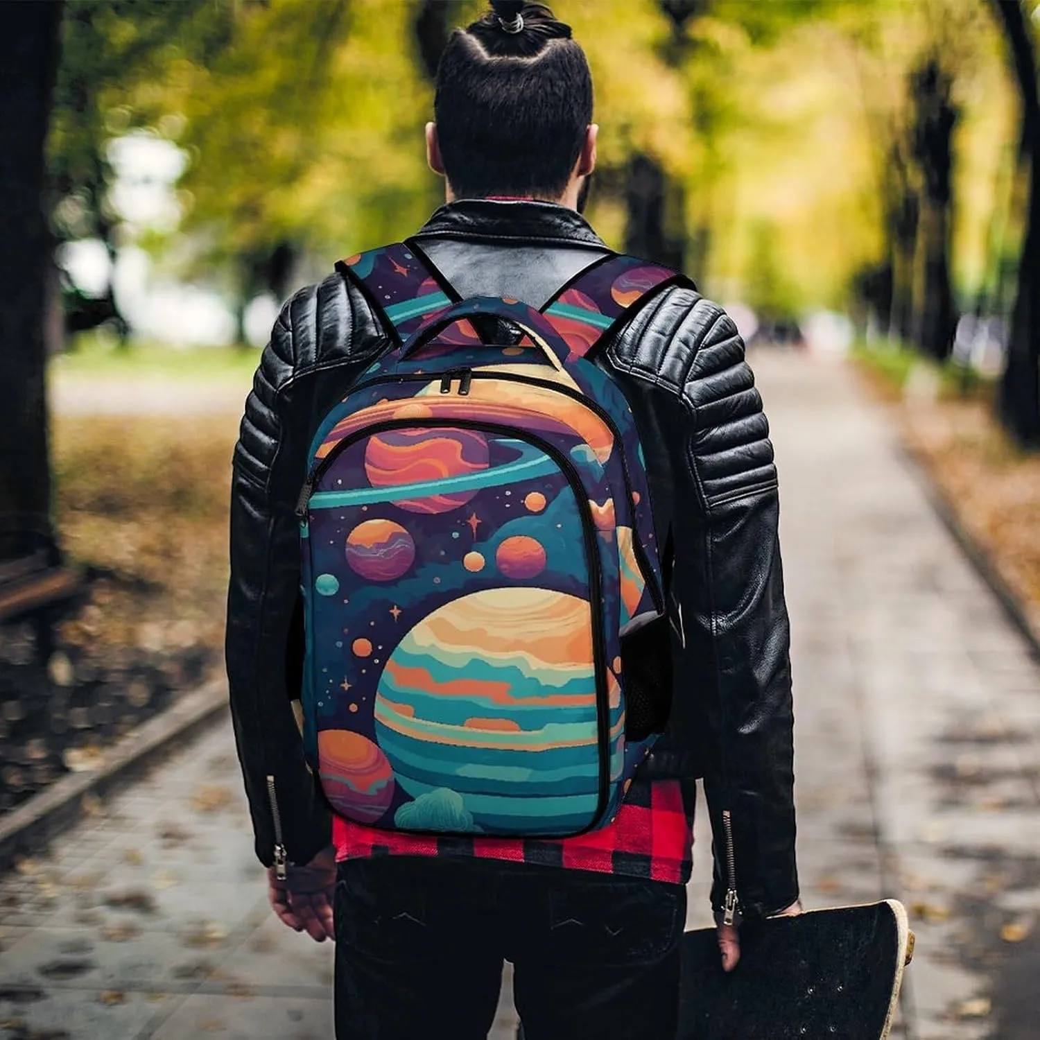 Backpack for Men Women Laptop Backpack Cartoon Pattern Casual Daypack Laptop Bag for Travel