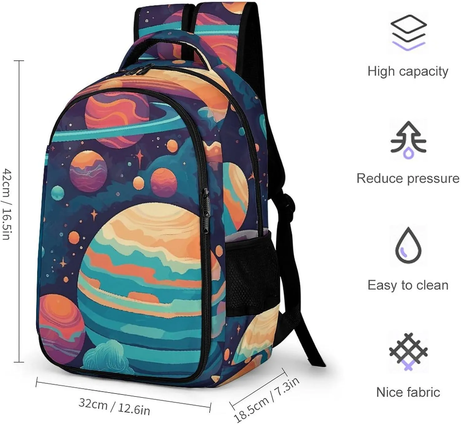 Backpack for Men Women Laptop Backpack Cartoon Pattern Casual Daypack Laptop Bag for Travel