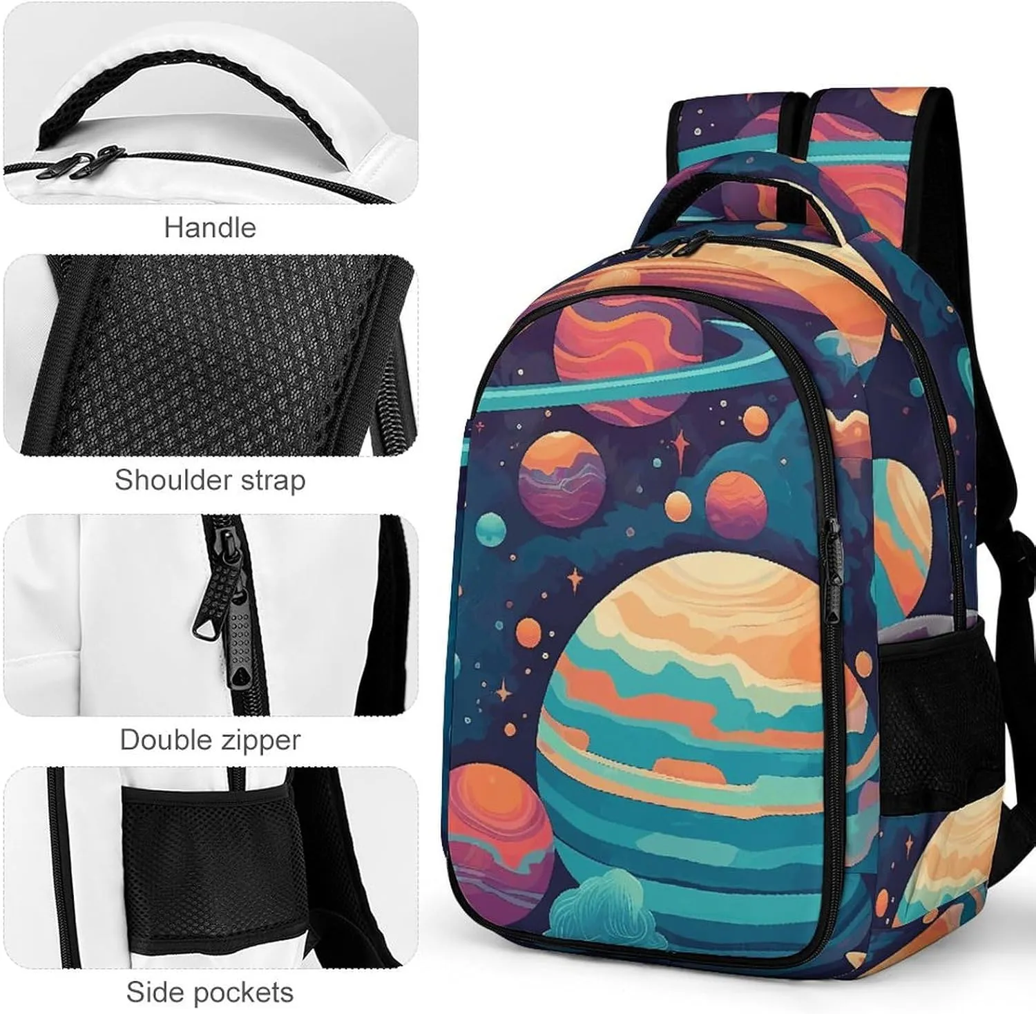 Backpack for Men Women Laptop Backpack Cartoon Pattern Casual Daypack Laptop Bag for Travel