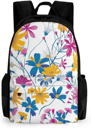 Backpack for Men Women Laptop Backpack Charming Petal Style Casual Daypack Laptop Bag for Travel