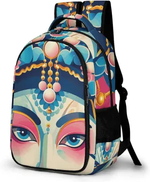 Backpack for Men Women Laptop Backpack Facial Makeup Pattern Casual Daypack Laptop Bag for Travel