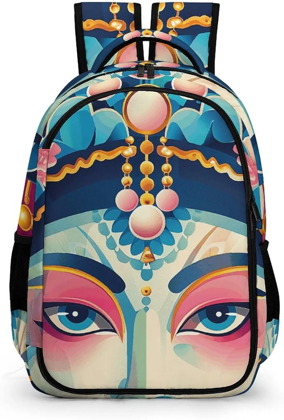 Backpack for Men Women Laptop Backpack Facial Makeup Pattern Casual Daypack Laptop Bag for Travel