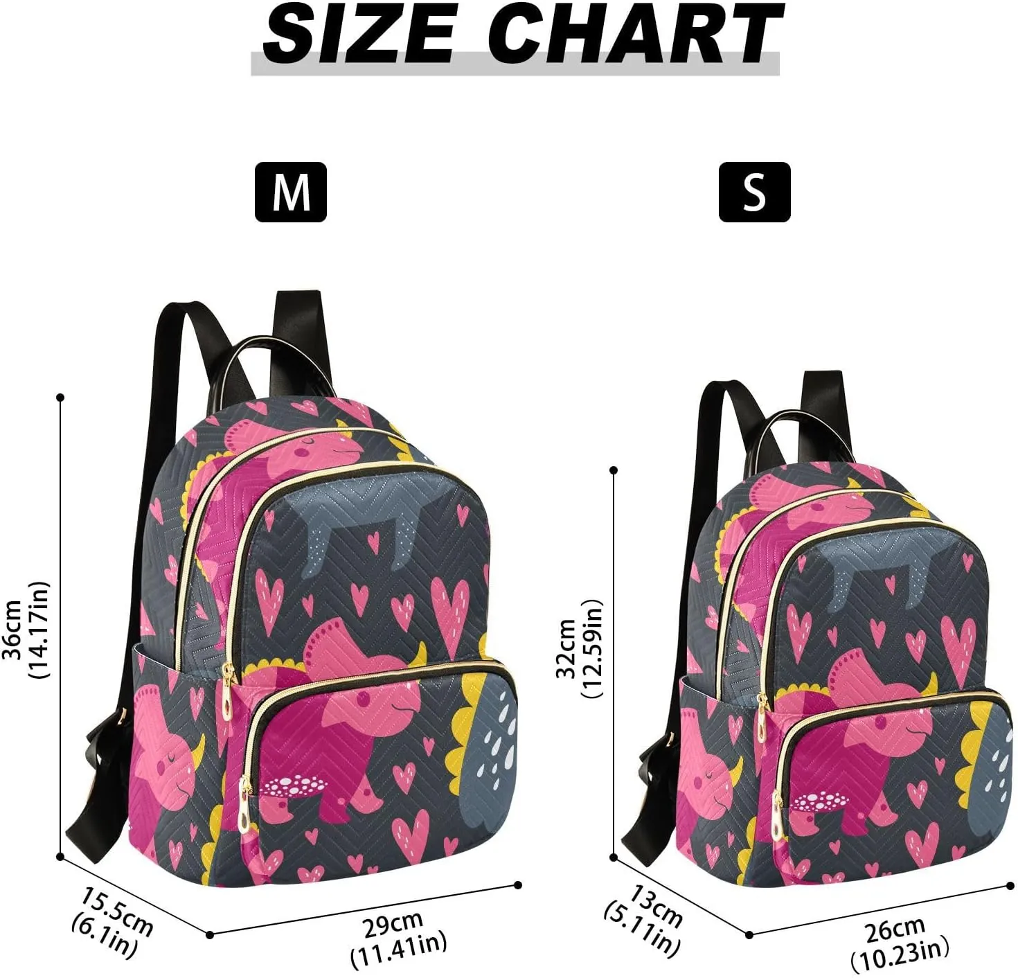 Backpack for Women Shoulder Bag Lightweight Mini Backpack Casual Daypack Back Pack for Travel Work Dinosaur (Medium Pattren 4)