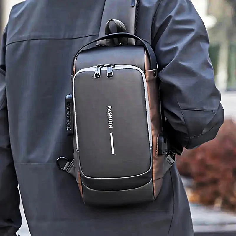 Bag Sports, Casual Quick offer Bag Port Chest Sling Built-in features And Crossbody Travel, | for USB Office Waterproof For Charging Women & Anti-Theft Men | Use