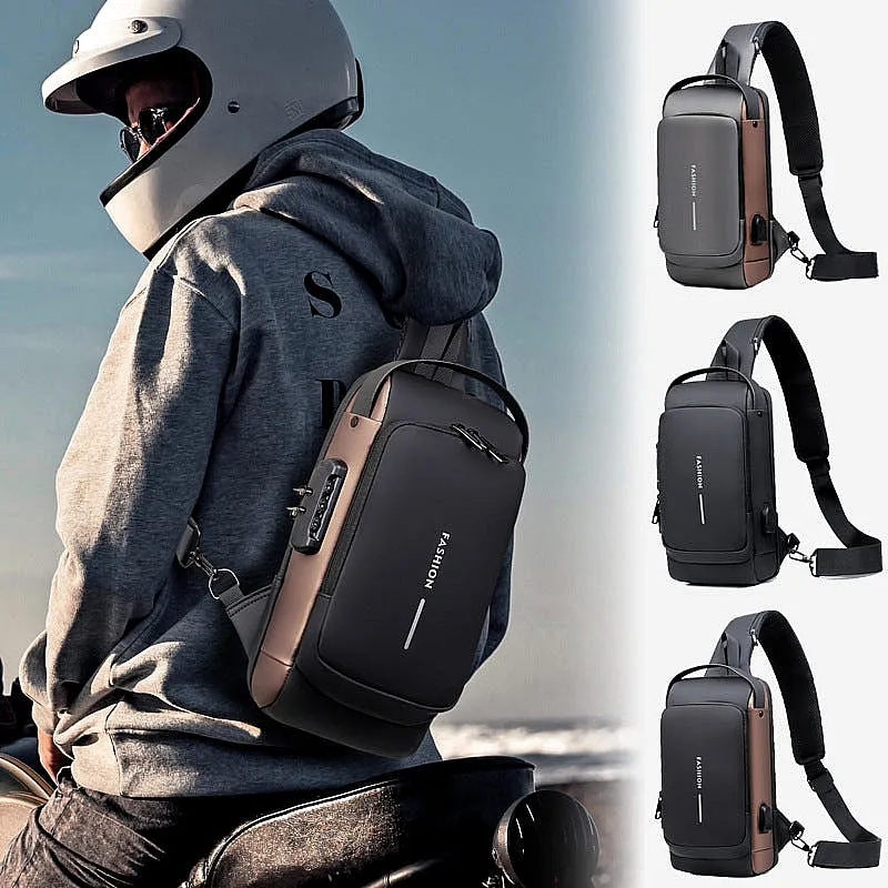 Bag Sports, Casual Quick offer Bag Port Chest Sling Built-in features And Crossbody Travel, | for USB Office Waterproof For Charging Women & Anti-Theft Men | Use