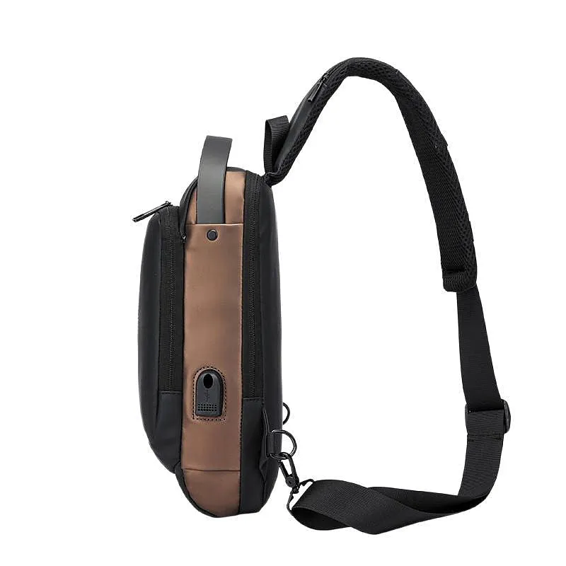 Bag Sports, Casual Quick offer Bag Port Chest Sling Built-in features And Crossbody Travel, | for USB Office Waterproof For Charging Women & Anti-Theft Men | Use