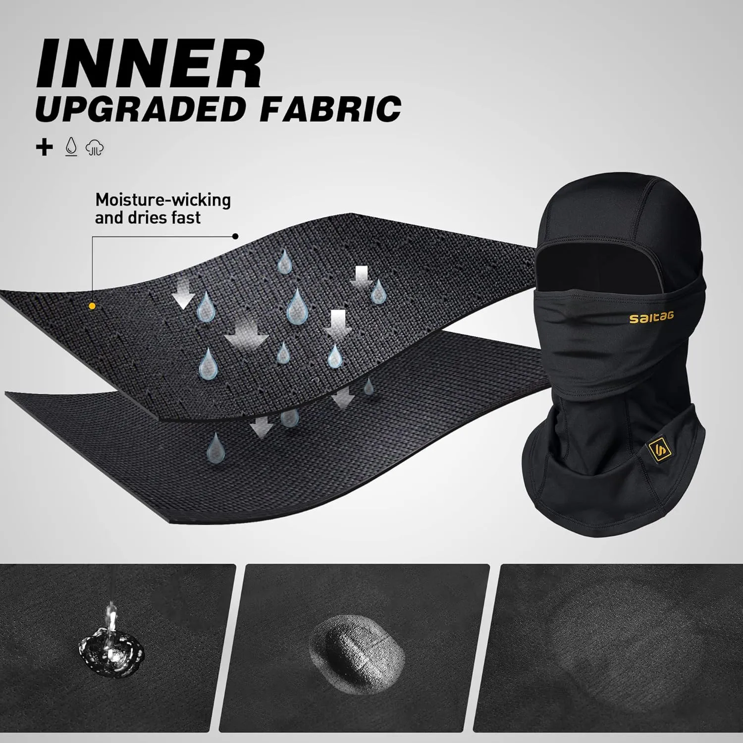 Balaclava Windproof Ski Mask Cold Weather Keep Warm Face Mask for Winter Motorcycling Ice Fishing Men